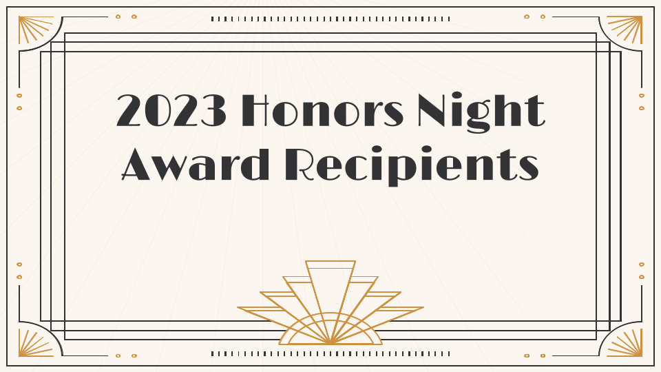 2023 Honors Night Award Recipients