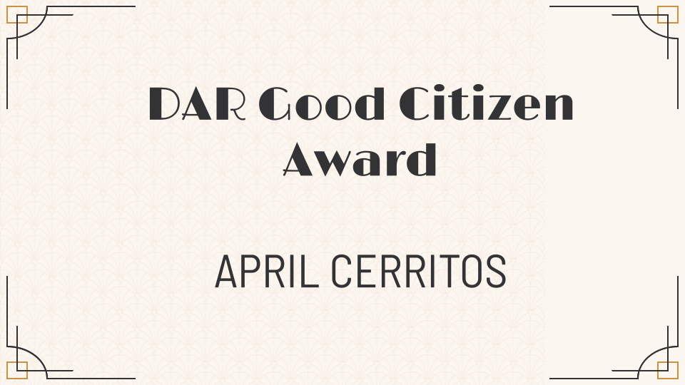 DAR Good Citizen Award