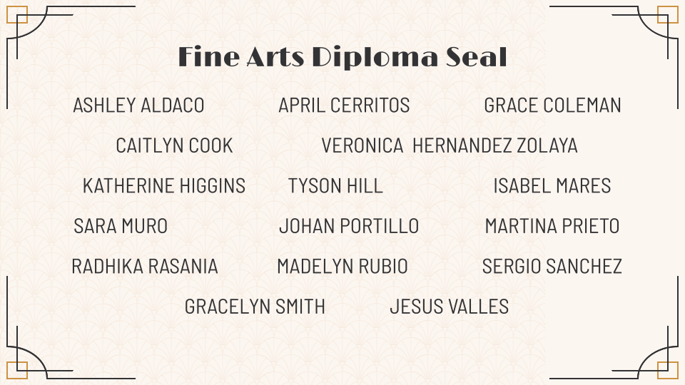 Fine Arts Diploma Seal